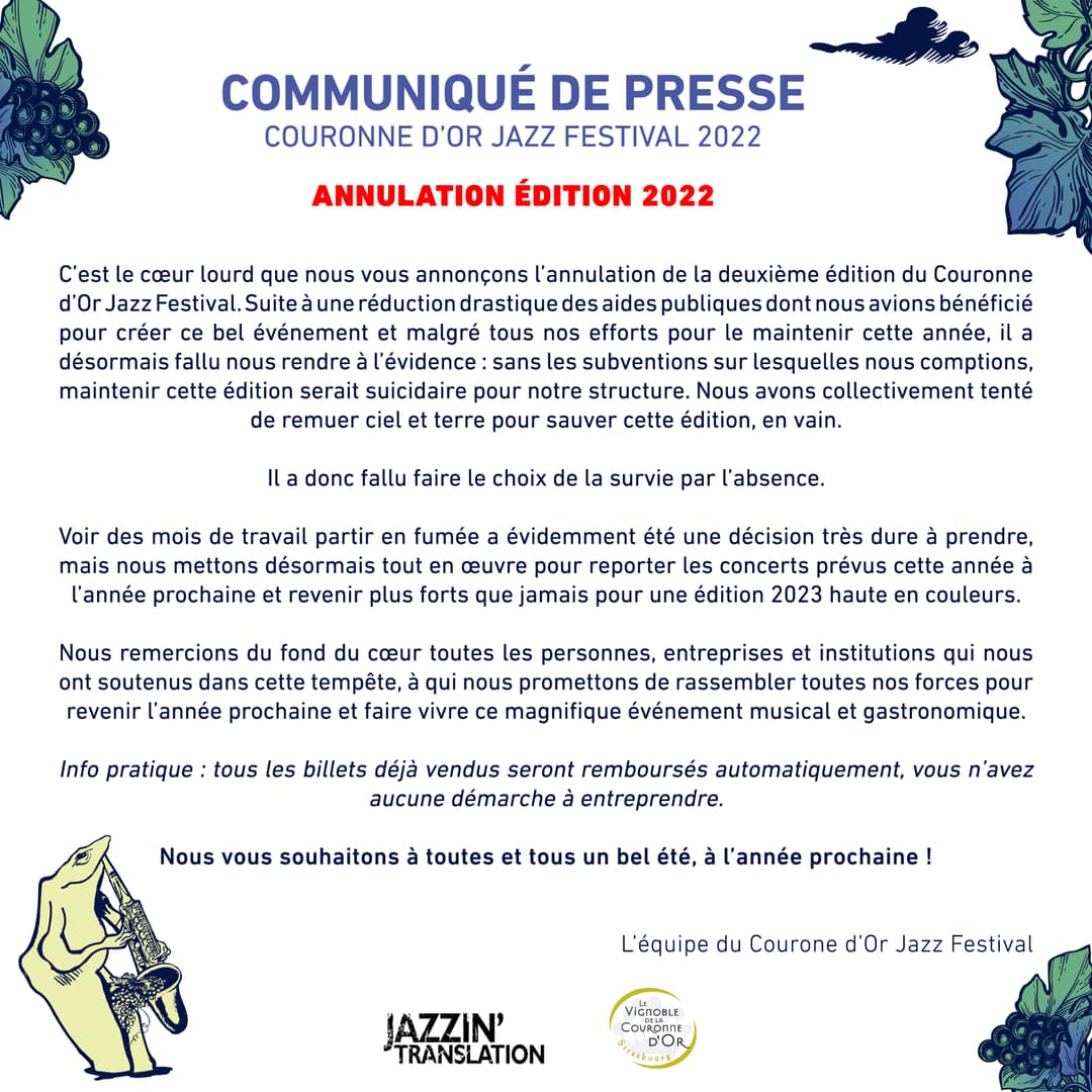 2957Annulation couronne d'or festival 2022 Nicolas Folmer play Breathe au Couronne d'or Jazz Festival 2022