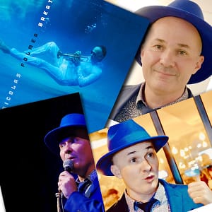 Nicolas Folmer présente Breathe au Bal Blomet, photo souvenir en pack avec le CD dédicacés