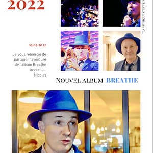 Poster 20x30 de Nicolas en Concert